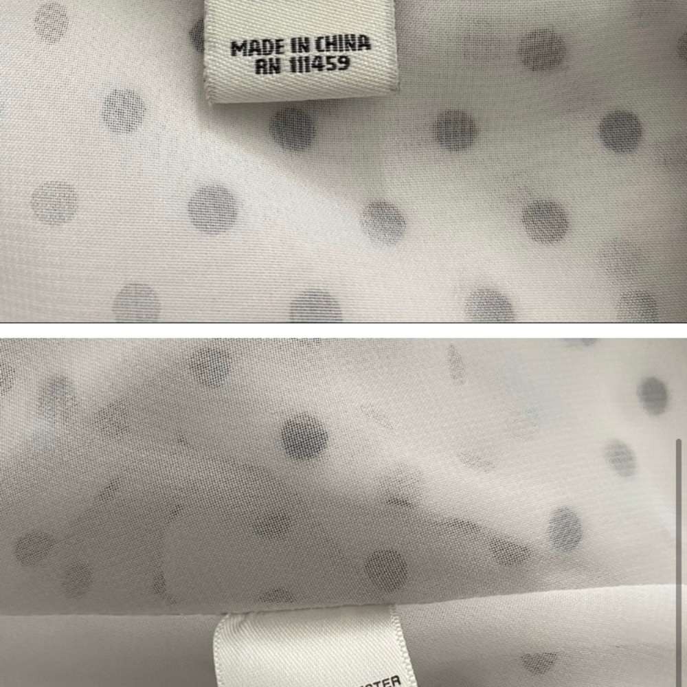 White House Black Market Black & White Tie XS - Picture 3 of 3